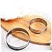 STOBAZA 2pcs Stainless Steel Mousse Mold Non-stick Baking Rings for Diy Cakes for Mousse and Tarts Household Baking Tool for All Occasions