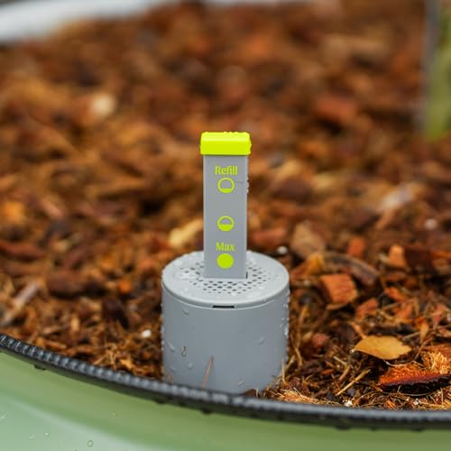 Image of Rolling Citrus Tree Planter Gen 3, Self-Watering 24 inch Wide Round Large Plant Pots for Lemon Trees Tomatoes Flowers, Raised Garden Beds with Wheels for Outdoor Patio Porch, 30 Gallon, Modern Gray