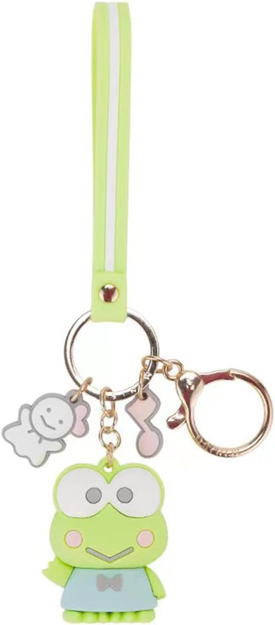 Cute Keychain Kawaii Anime Keychain, Hello Kitty, My Melody,Kuromi,Keroppi, Badtz-Maru, Cinnamoroll, Pompompurin