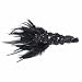 Produktbild SunBeter Vintage 1920er Jahre Flapper Headpiece schwarz Feder Stirnband Pailletten Strass Haarband Halloween Party Feder Kopfschmuck für Frauen
