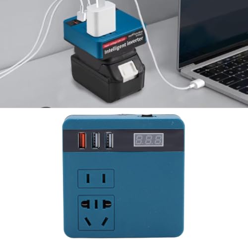 Image of Rechargeable 120W Inverter with Battery & Charger | 21V Input to 220V AC Output | Intelligent Dual Engine Power Converter | Up to 24 Hours for 1 Device & Up to 6 Hours for Multiple Devices