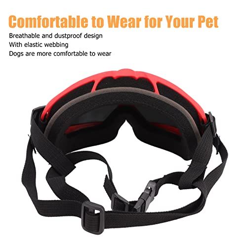 犬用メガネ、PCレンズ、調節可能、通気性、防塵、肌に優しい