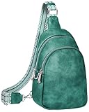 Vantamo Bolsos Bandolera Mujer: Bolso Bandolera De Cuero Vegano Con Bloqueo RFID y Clip Anti Carteristas