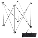 スパイダーレッグ ワークベンチ ステンレス鋼 拡張可能 折りたたみスタンド 作業台 荷重1500kg ワークテーブル DIY 日曜大工 切断 デスクブラケット キャリーバッグ付き ((4本脚))