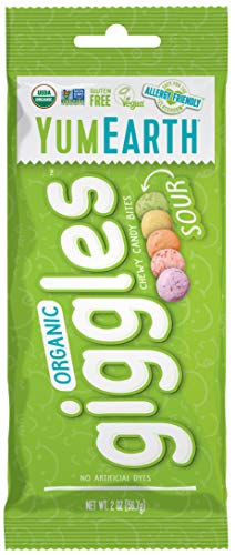 YumEarth Organic Giggles Sour Chewy Candy Bites, 2oz (Pack of 12), Allergy Friendly, Gluten Free, Non-GMO, Vegan, No Artificial Flavors or Dyes - image 3