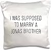 3dRose I was Supposed to Marry A Jonas Brother 16x16 inch Pillow Case