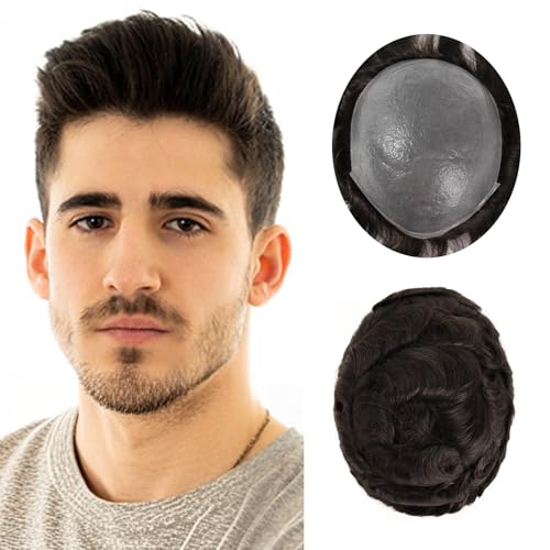 ROSELOVER 8x10 Inch PU Thin Skin Toupee for Men -