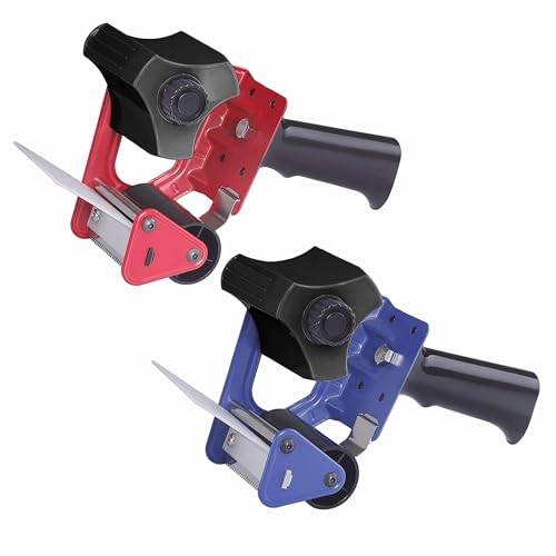 75mm/ 3" Inch Tape Dispenser Wide Packing Pistol Grip Handle Heavy Duty Tape Gun Sellotape Dispenser for Parcel Moving Homes Office School Easily Seal Your Parcels and Boxes (Random)