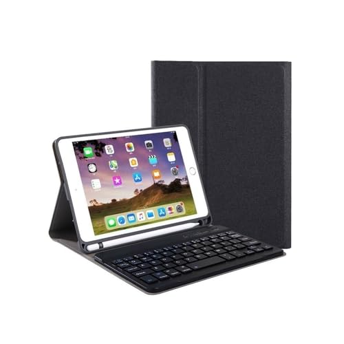 Funda protectora de cuero con teclado táctil retroiluminado para iPad 10,9 pulgadas