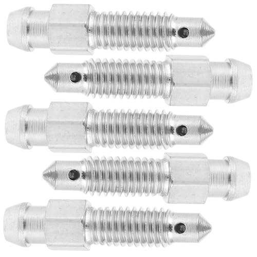ABOOFAN 5Pcs Fork Air Bleeder Valve Durable Bleed Screw for Motorcycle Quick Installation Effortless Air Release Essential Front Fork Part for Dirt