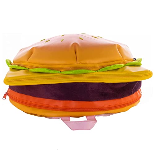 Cheeseburger Backpack Multi-Compartment, Universe Hamburger Backpack Burger Backpack Daypack4