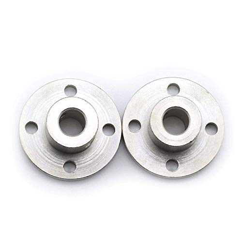 Magic&Shell 2-Pack 8Mm Flange Shaft Coupling High Hardness Metal Axis Bearing Fittings Diy Model Accessory Rigid Flange Guide Shaft Coupler Motor Connector #TOP4