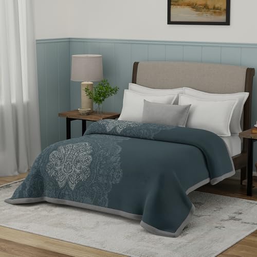 Image of MYTRIDENT Blanket for Winter Double Size, Classic Snug Stories Collection, 5 Kg Blanket Double - Andrew