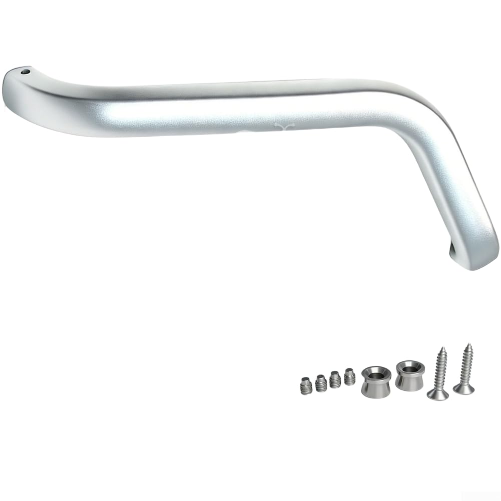 Main courante en alliage d'aluminium argent de type L pour PMR BSL706-1S