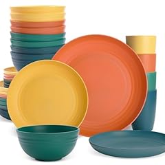 Orange, yellow, green, blue