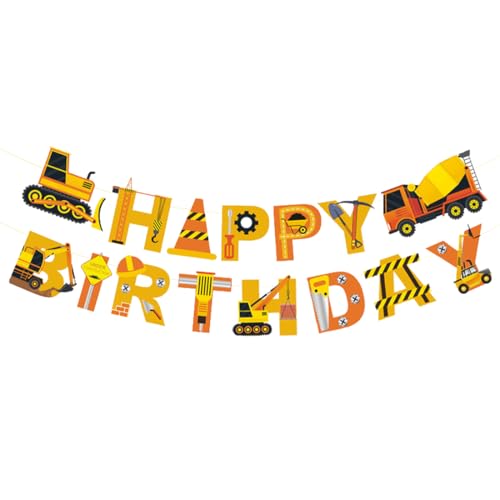 HUKUMA Guirnalda de feliz cumpleaños, decoración de cumpleaños infantil, decoración de cumpleaños para niños, decoración de cumpleaños para niños, guirnalda de cumpleaños para niños, decoración de