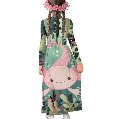 Xhuibop Dresses Girls Long Sleeve Dress Kids Party Dress Fall Dress for Girls2