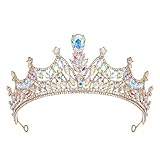 SWEETV Tiaras and Crowns for Women, Crystal Princess Crown, Wedding Tiara for Bride, Costume Hair...