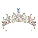 SWEETV Tiaras and Crowns for Women, Crystal Princess Crown, Wedding Tiara for Bride, Costume Hair...