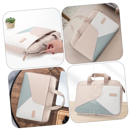 Gatuida Laptop Bag Business Briefcase with Shoulder Strap Lightweight Computer Storage Pouch for Travel and Office Water Resistant Protective Case for Men and Women Khaki3