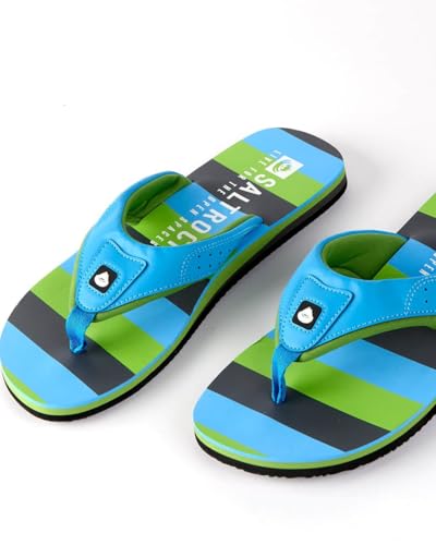 Tongs à rayures pour homme Saltrock bleu clair sandales légères
