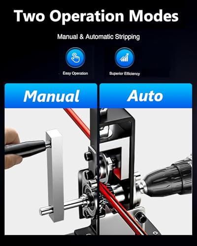 Image of Drill-Powered Wire Stripper Machine 0.06 inch-1 inch for Scrap Copper Cable