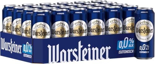 Warsteiner Pilsener Alkoholfrei 0 0% Dosenbier EINWEG isotonisches Pils Bier (24 x 0.5 l)