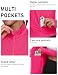 MoFiz Sportjacke Damen Leicht Trainingsjacke Mikrofleece Sweatjacke Wandershirt mit Reißverschluss Rosa-B XL