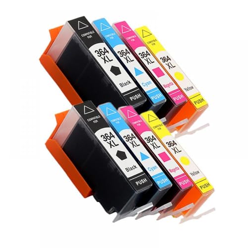 Cartouche d'encre 364XL compatible Photosmart 5510 5520 B109a pack de 8 jet d'encre