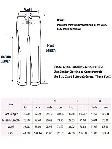 SIORO Womens Flannel Pajama Pants Soft Cotton Plaid, Smallleepwear Loungewear Bottoms Long, Navy and White Plaid, X-Large