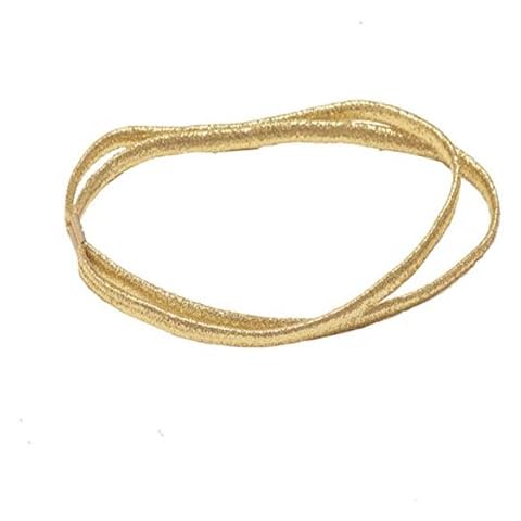 Kiara World Gold Elastic Double Hair Head Band Tiara Women Fashion Cover