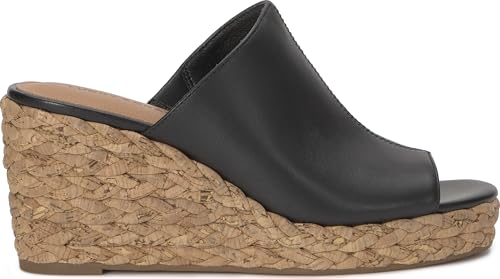 Image of Lucky Brand Womens, Cabriah Espadrille Wedge Sandals, Black, 6 Medium