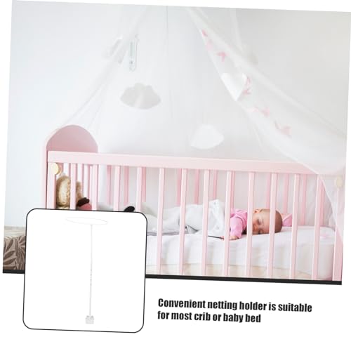 Support de moustiquaire de lit bébé blanc pour des nuits sereines