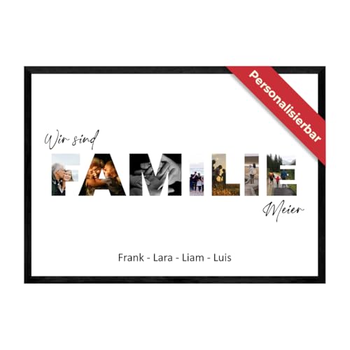 Familien Bilder Collage Personalisiert – Einzigartige Deko für deine...