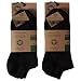Produktbild Lieblingsstrumpf24 6 Paar Füsslinge Sneaker Socken Bio 98% Baumwolle Organic Cotton ohne Naht (43-46, Schwarz)