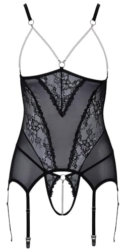 Cottelli Lingerie Strapshemd, Schwarz, XL