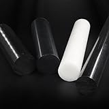 WALNUTS GGGOAJVB Acetal POM Schwarz Weiß Rundstab Technischer Kunststoff(13x500mm 1pc)