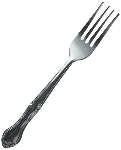 Winco 12-Piece Elegance Dinner Fork Set, 18-0 Stainless Steel,Silver