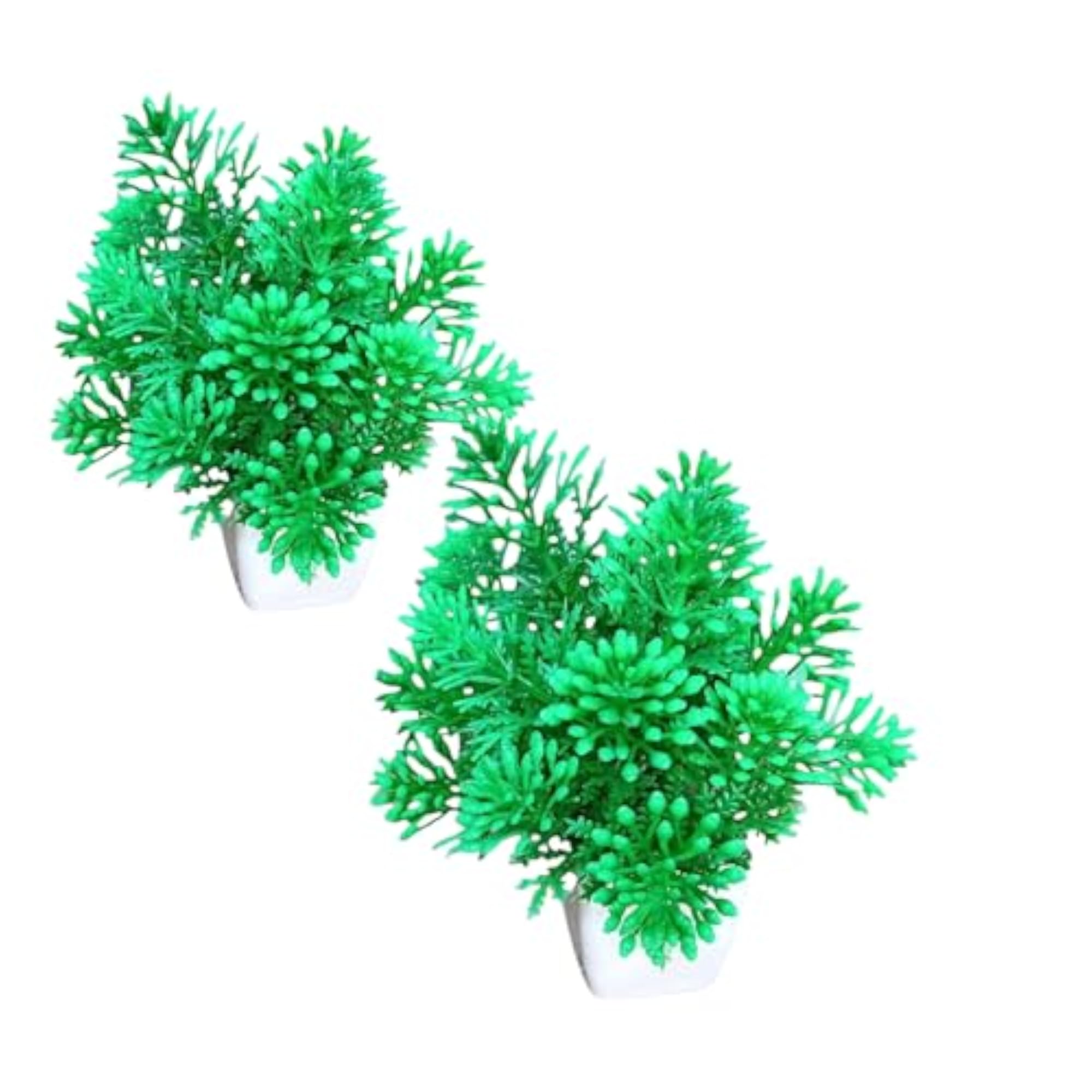 Artificial Green Decorative Plants Set of 2