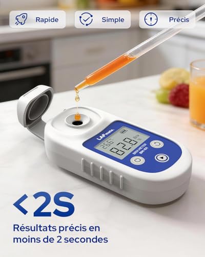 Réfractomètre brix pour miel et confitures maison BM-101 étanche IP65