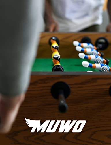MUWO Mondial Faltbarer Fußball Tischkicker 3 Bälle inklusive. Klappbarer Indoor-Kickertisch, kompakt und leicht verstaubar. Tischfußball für Erwachsene und Kinder, in 2 Farben, 14 kg (Weiß) – Bild 7