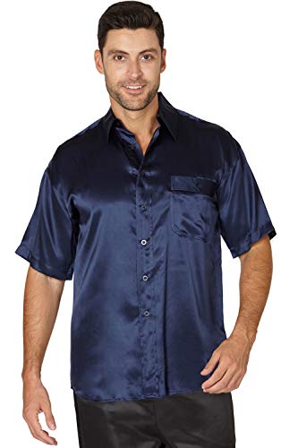 INTIMO Men's Short Sleeve Camp Shirt