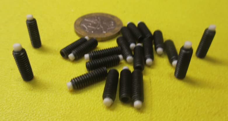 Black Oxide Steel Nylon Tip Set Screw 8-32 x .500