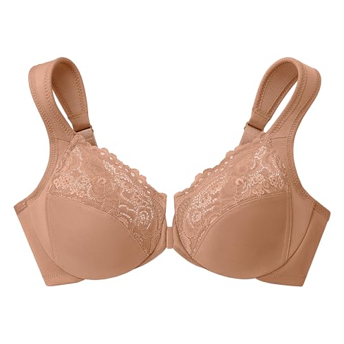 Image of Glamorise Full Figure Plus Size Wonderwire Front-Closure Bra Underwire #1245