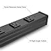 Long Heavy Duty 16 Outlet Large Metal Garage Workshop Multi Wide Industrial Power Strip. 6FT Cord 15A, 125V, 1875W (Black)