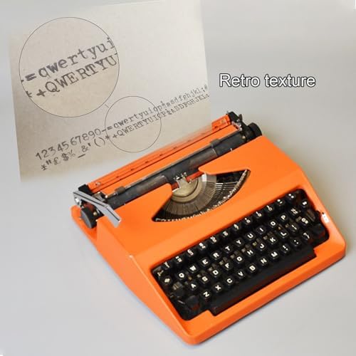 Miniatura 4 de Máquina de escribir manual portátil vintage, máquina de escritura de estilo retro, para escritores y creativos, ideal para oficina en casa y