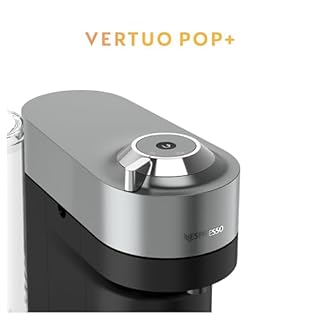 Nespresso Vertuo Pop+ Deluxe Coffee and Espresso Machine by Breville with Aeroccino Milk Frother - Titan
