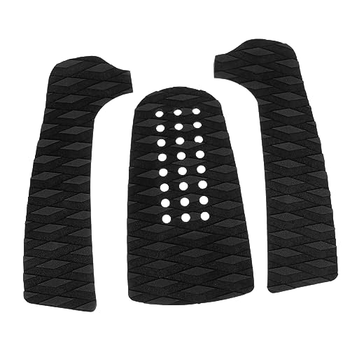 POPETPOP 3Pcs Adhesive Surfboard Traction Pads Slip Tail Pads for Enhanced Grip Lightweight Non Slip Surfboard Accessories for Beginners and Pros Present for Surfing