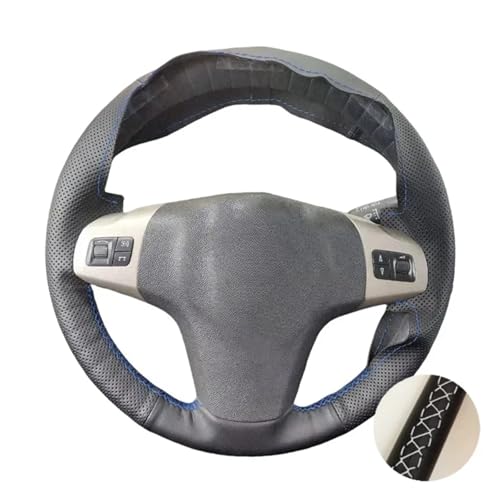 Car Steering Wheel Cover Car Steering Wheel Cover PU Leather For Vauxhall For Corsa D For Opel For Corsa D 3-Spoke Steering Wheel Case(WHITE)