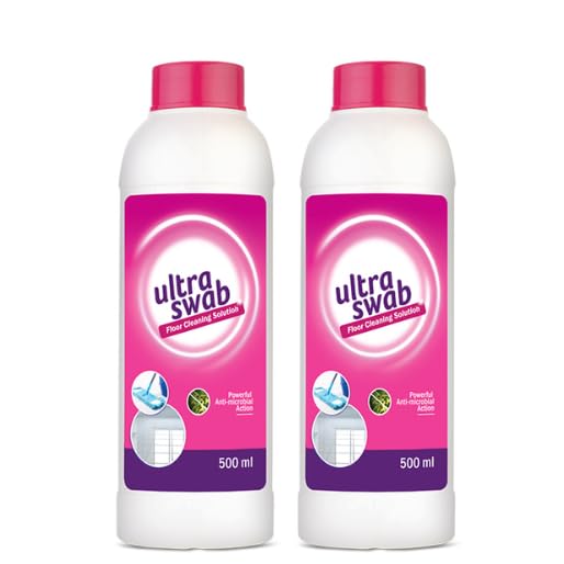 Ultra swab Floor Cleaning Solution, Powerful Microbial Action, 500 ml, Pack of 2-image-28